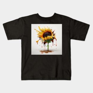 Sunflower Art Kids T-Shirt
